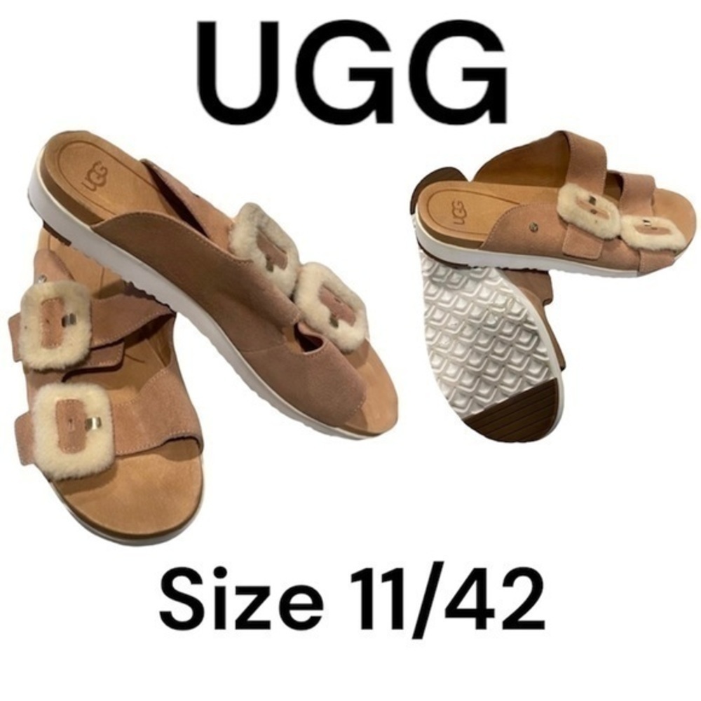UGG Women's Fluff Indio Flat Sandal - Picture 10 of 10
